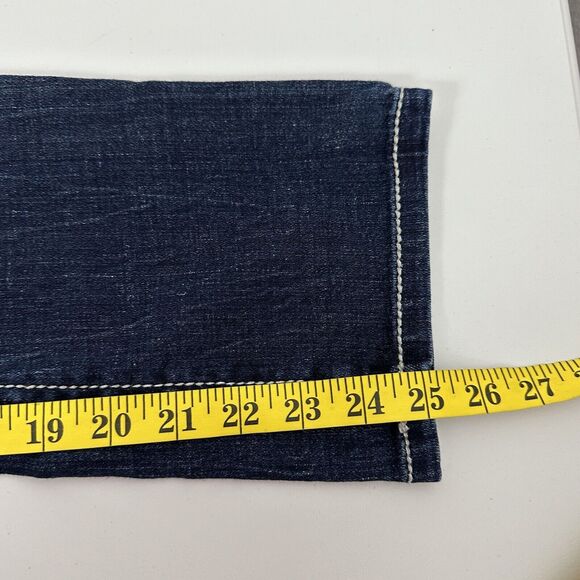 DayTrip Jeans Women 26 Blue Virgo Crop Straight Casual Midrise Relaxed Stretch - Picture 12 of 14